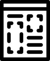 A newspaper icon with a square shape vector