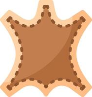 A brown star shape with a star pattern vector
