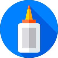 A flat icon of a bottle of glue vector
