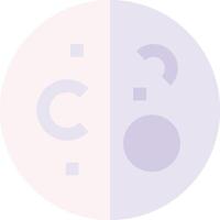 A purple and white circle with a question mark and a question mark vector