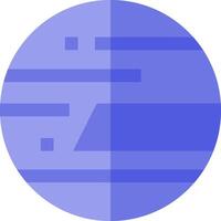 A flat blue circle with a line through it vector