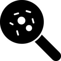 A magnifying glass icon on a white background vector
