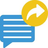 Chat with a friend icon vector