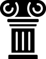 Ancient column icon illustration vector