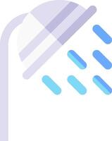 A shower head with water coming out of it vector