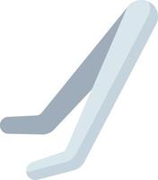 A white and gray pair of scissors vector