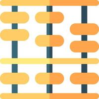 An abacus icon with many different shapes vector