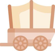 A wagon with a canopy on it vector