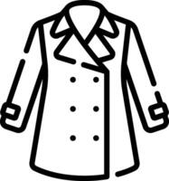 A coat icon on a white background vector