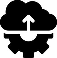 Cloud computing icon vector