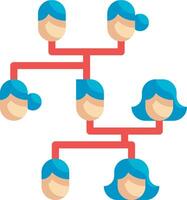 A family tree with people in it vector