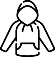 A hoodie with a hood on it vector