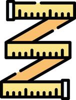 A ruler with a tape measure on it vector