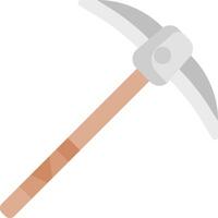 A hammer with a wooden handle on a white background vector