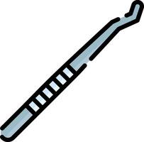 A toothbrush with a handle on it vector