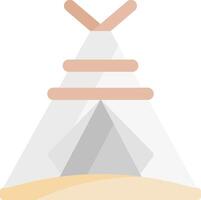 An icon of a teepee on a white background vector