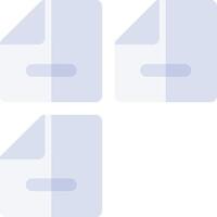 Four square files with a white background vector