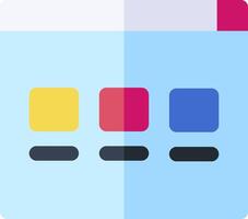 The icon for the color picker app vector