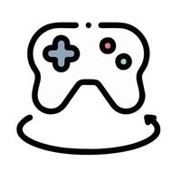 a game controller icon on a white background vector