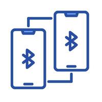 bluetooth connection icon vector
