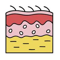 a piece of cake with a yellow and pink top vector