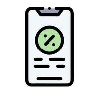 A phone with a green check mark on it vector