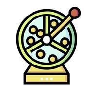 A slot machine with a ball in it vector