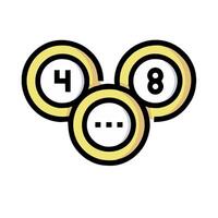 A cartoon mouse with two numbers on it vector
