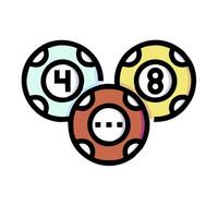 A poker chip with the number eight on it vector