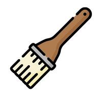A paintbrush icon on a white background vector