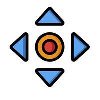 A colorful icon of a game controller vector