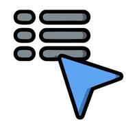 A blue arrow pointing to a file icon vector