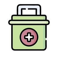 A first aid kit icon on a white background vector
