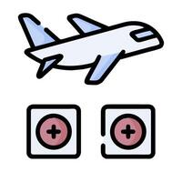 airplane icon illustration icon vector