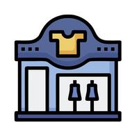 A store front with a mannequin in the window vector