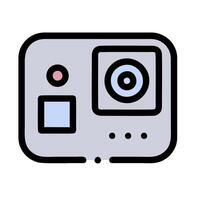 An icon of a camera on a white background vector