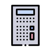 A calculator icon on a white background vector