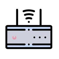 A wifi router icon on a white background vector