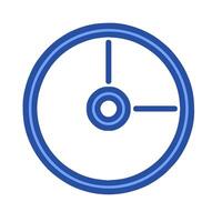 A clock icon on a white background vector