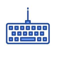 A computer keyboard icon on a white background vector