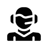 call center icon. glyph icon for your website, mobile, presentation, and logo design. vector