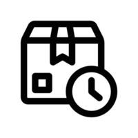 delivery time icon. line icon for your website, mobile, presentation, and logo design. vector