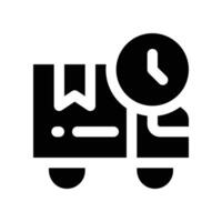 delivery time icon. glyph icon for your website, mobile, presentation, and logo design. vector