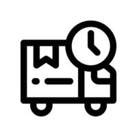 delivery time icon. line icon for your website, mobile, presentation, and logo design. vector