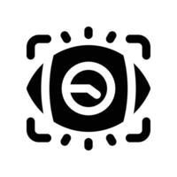 vision icon. glyph icon for your website, mobile, presentation, and logo design. vector