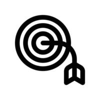 target icon. line icon for your website, mobile, presentation, and logo design. vector