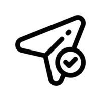send icon. line icon for your website, mobile, presentation, and logo design. vector