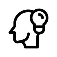 mindset icon. line icon for your website, mobile, presentation, and logo design. vector
