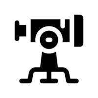 telescope icon. glyph icon for your website, mobile, presentation, and logo design. vector