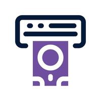 atm icon. dual tone icon for your website, mobile, presentation, and logo design. vector